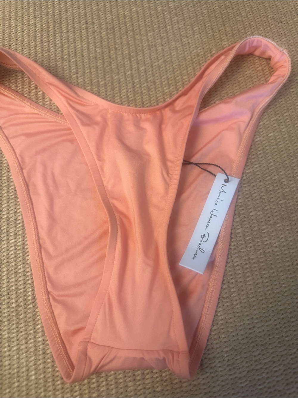 💜#72 BNWT Monica Hansen Peach-Orange Bikini Bottom